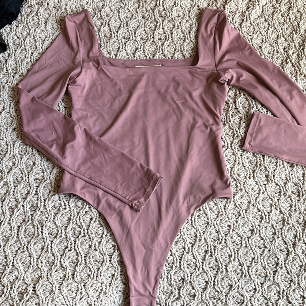 Long Sleeve Mauve Bodysuit
